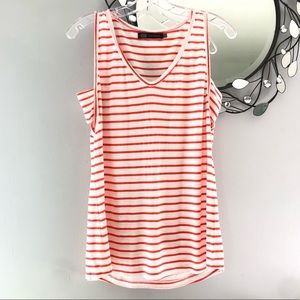 JET John Eshaya Striped Sleeveless Blouse- A